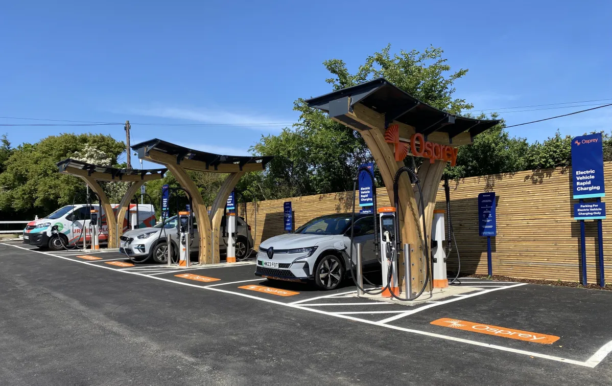 Osprey electric vehicle charging points